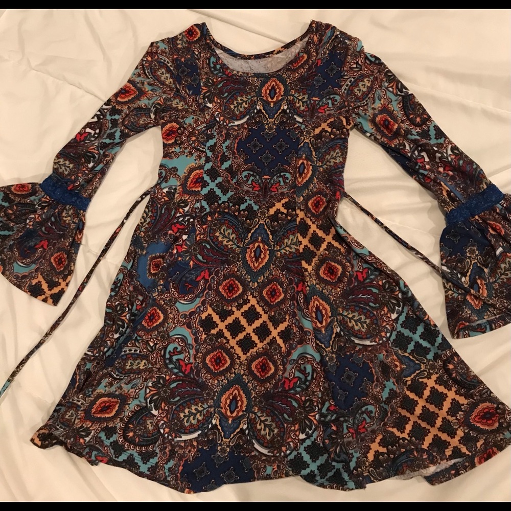 Boho style dress, size 7/8